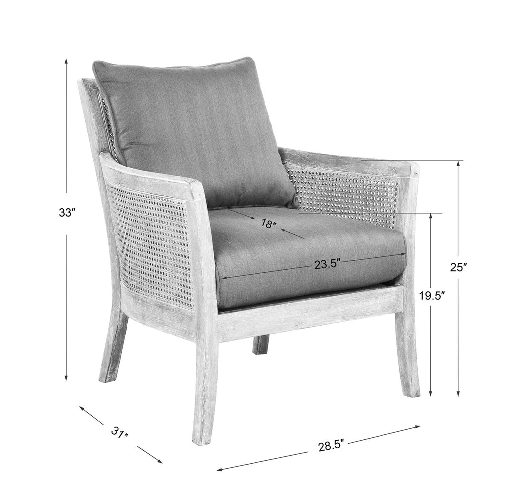 Encore Dark Gray Armchair - Bombay Mercantile