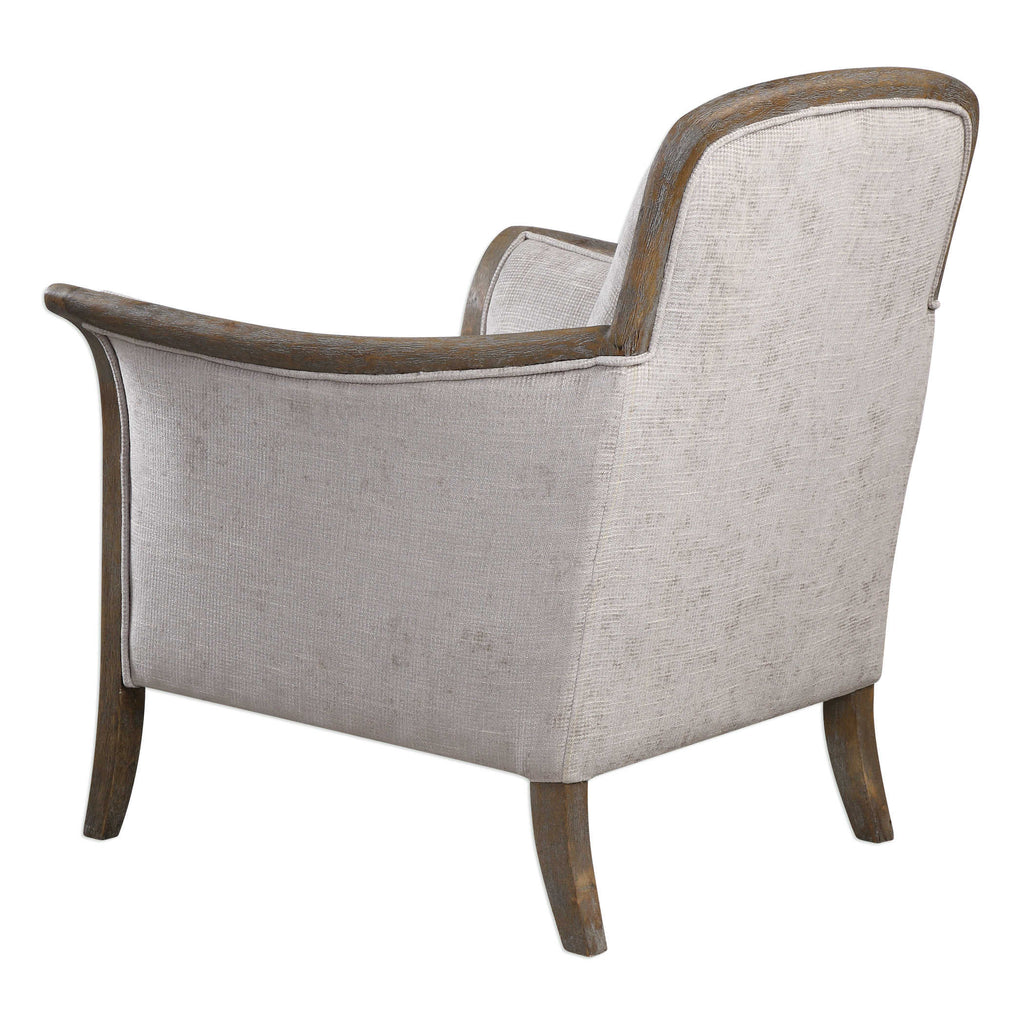 Brittoney Taupe Armchair - Bombay Mercantile