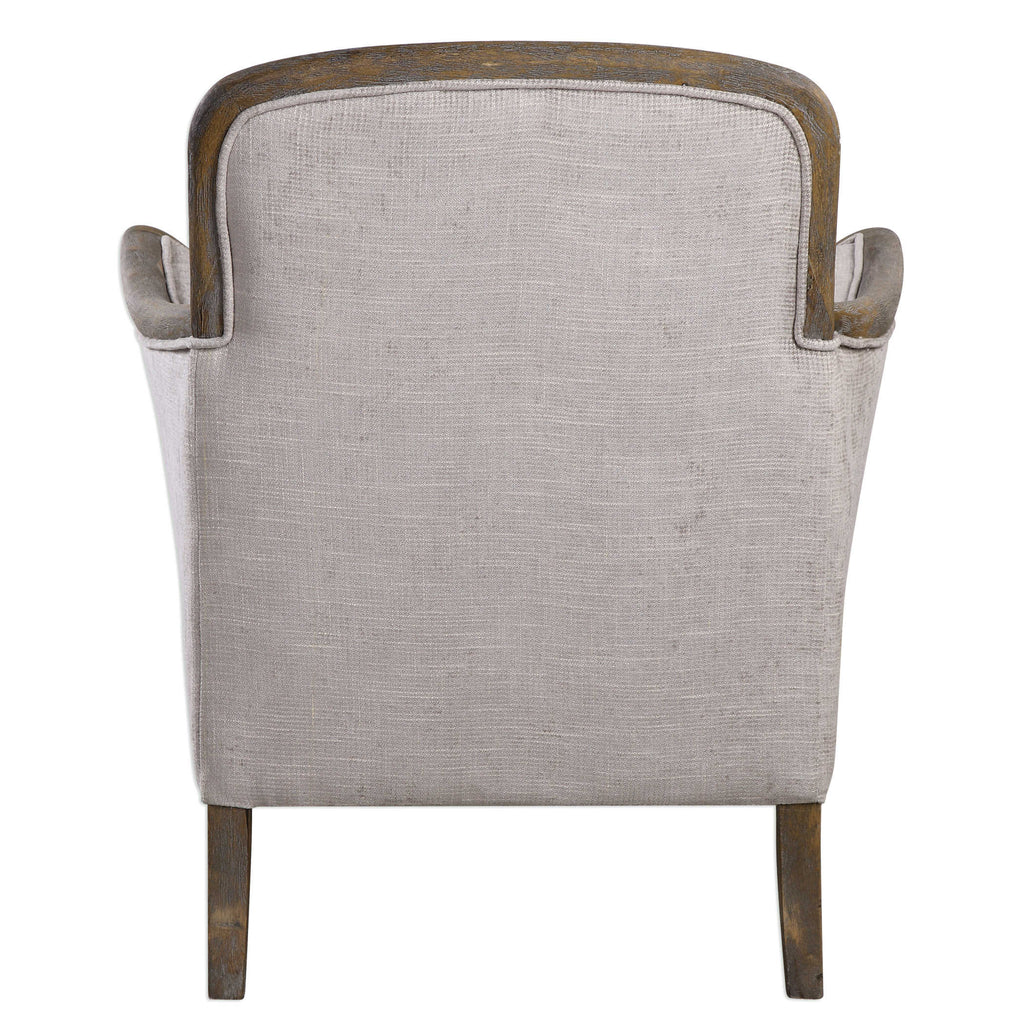 Brittoney Taupe Armchair - Bombay Mercantile