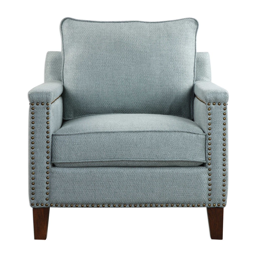 Charlotta Sea Mist Accent Chair - Bombay Mercantile