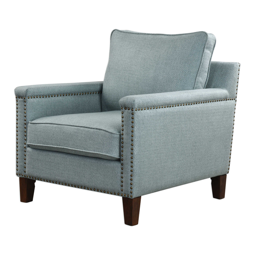 Charlotta Sea Mist Accent Chair - Bombay Mercantile