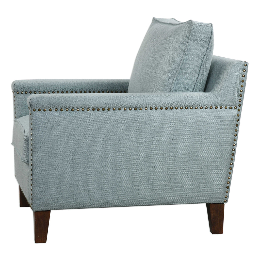 Charlotta Sea Mist Accent Chair - Bombay Mercantile
