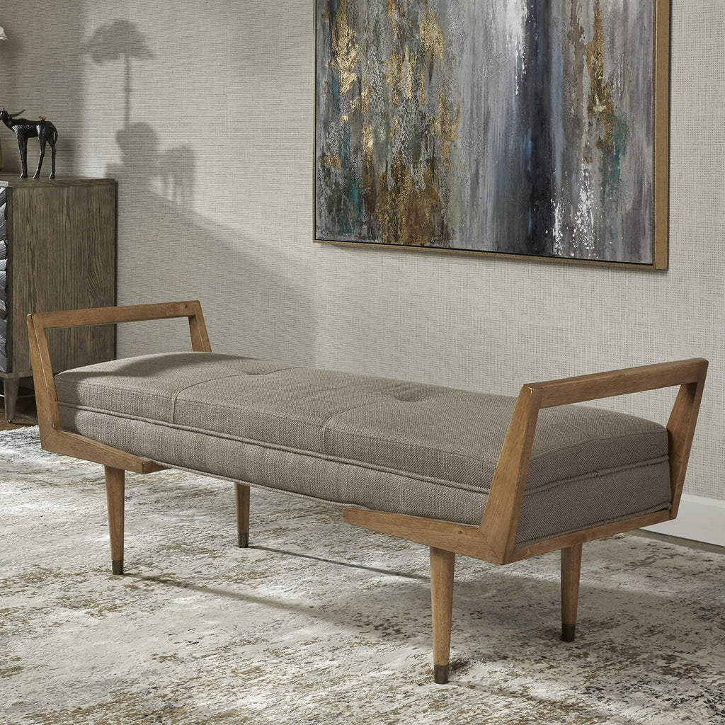 Waylon Mid-Century Modern Bench - Bombay Mercantile