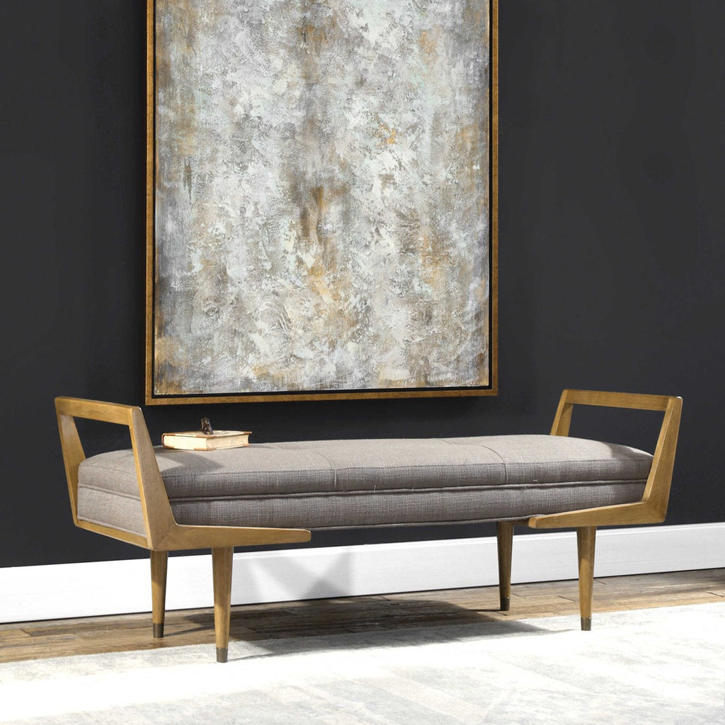 Waylon Mid-Century Modern Bench - Bombay Mercantile
