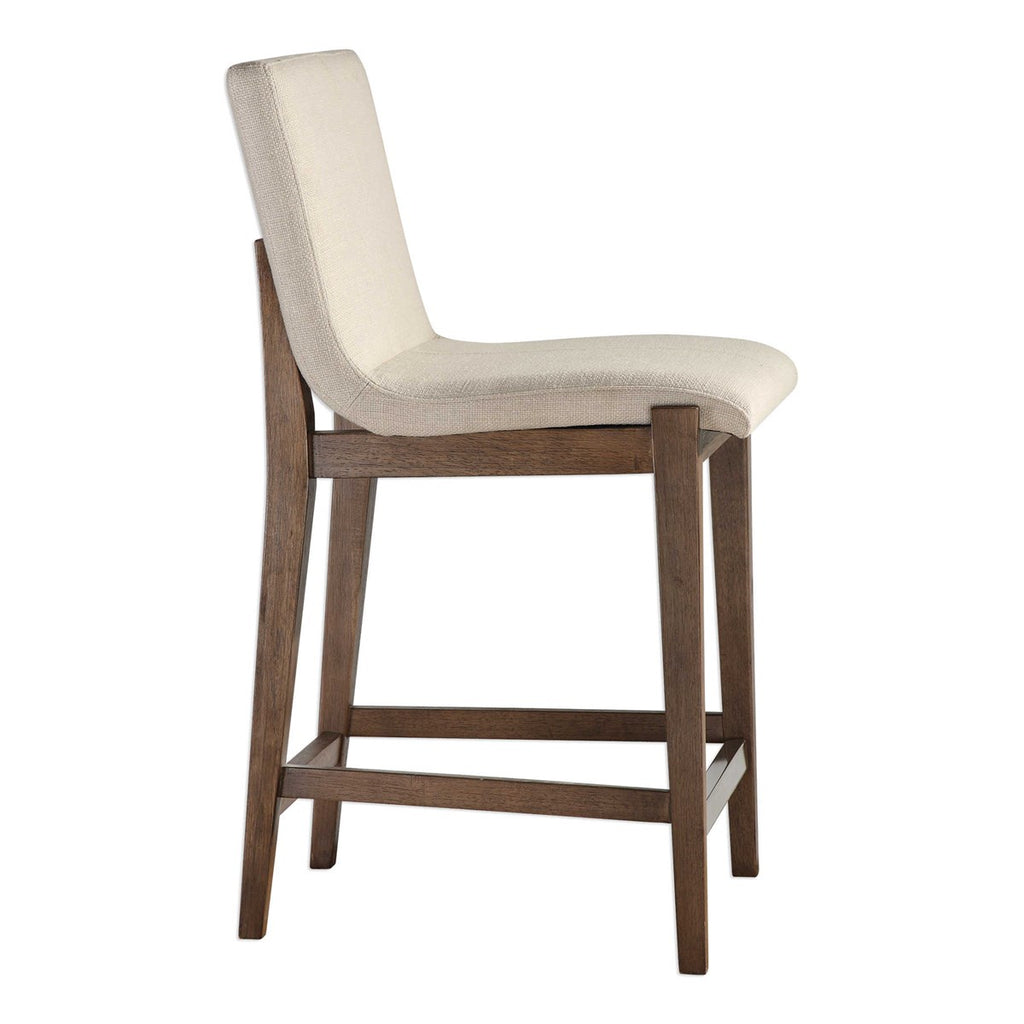 Klemens Linen Counter Stool - Bombay Mercantile