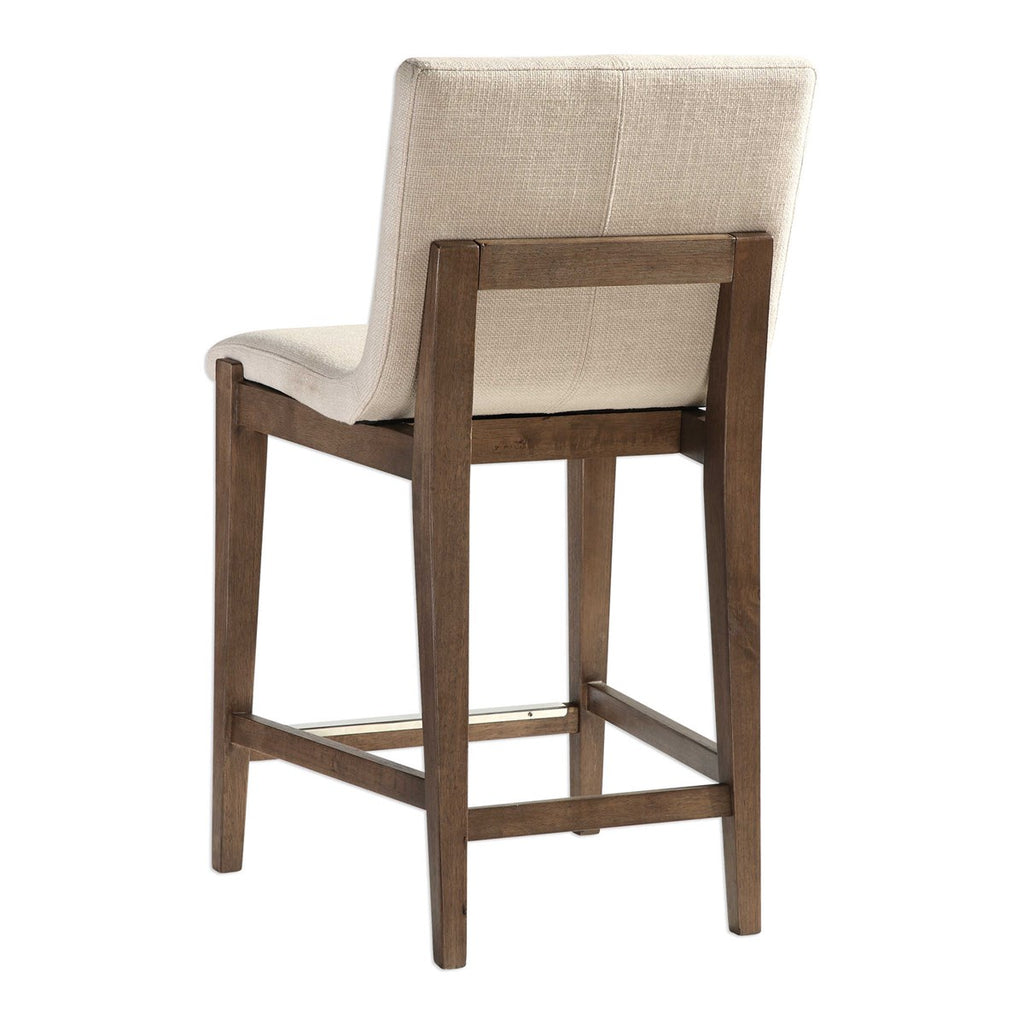 Klemens Linen Counter Stool - Bombay Mercantile