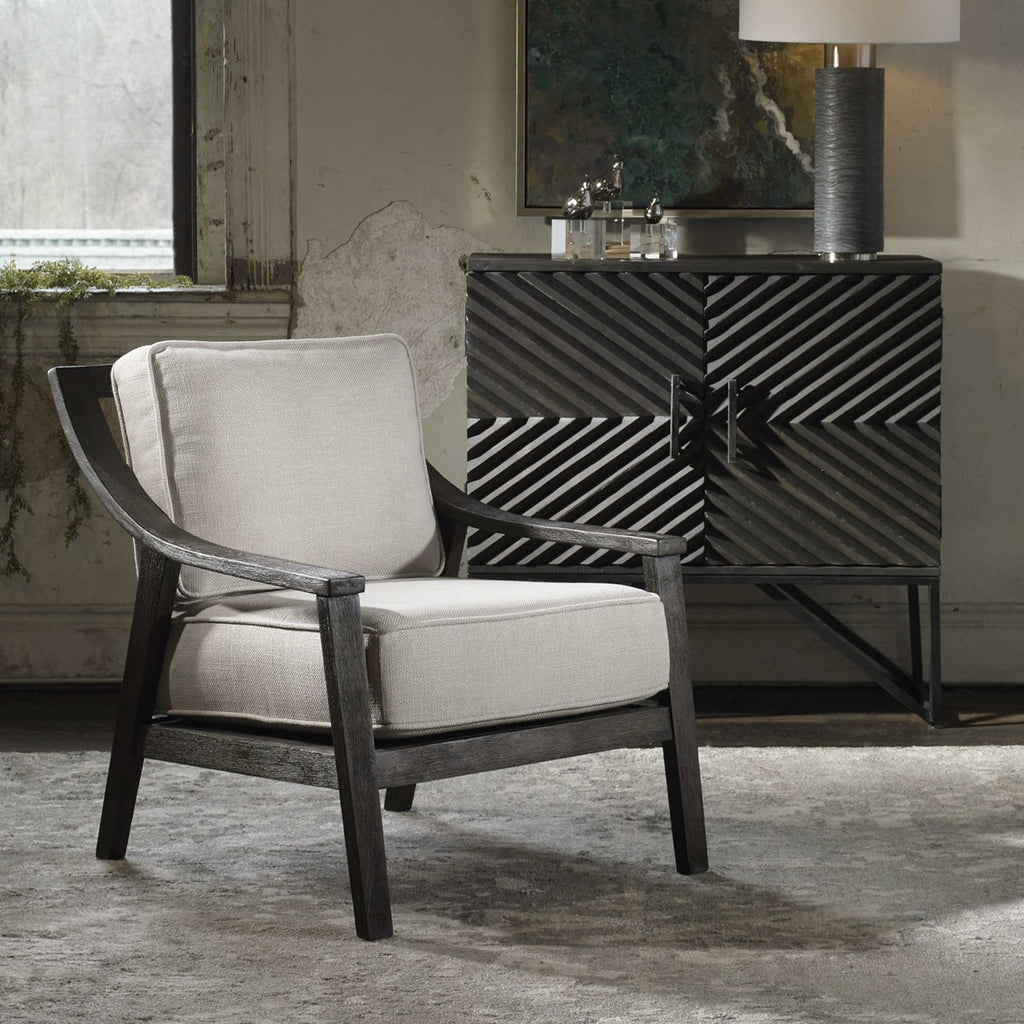 Lyle Beige Accent Chair - Bombay Mercantile