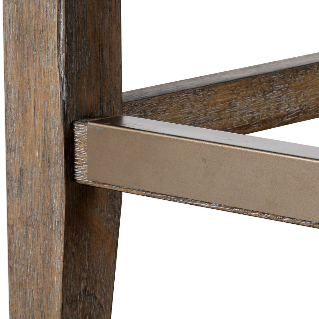 Arnaud Charcoal Counter Stool - Bombay Mercantile