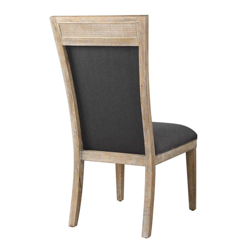 Encore Dark Gray Armless Chair - Bombay Mercantile