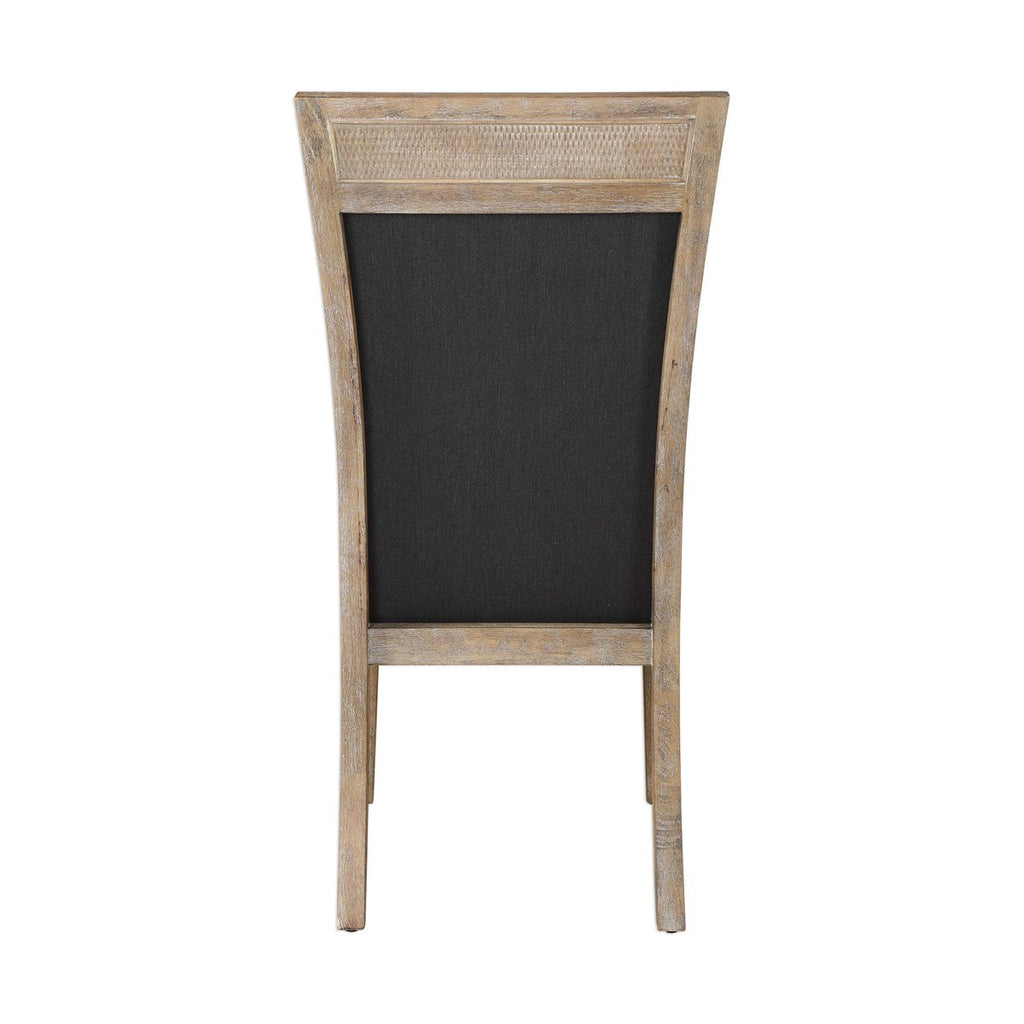 Encore Dark Gray Armless Chair - Bombay Mercantile