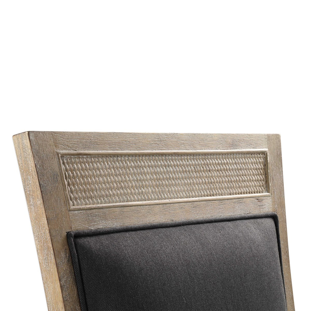 Encore Dark Gray Armless Chair - Bombay Mercantile