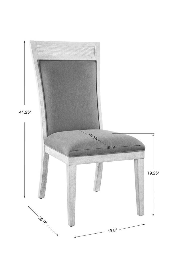 Encore Dark Gray Armless Chair - Bombay Mercantile