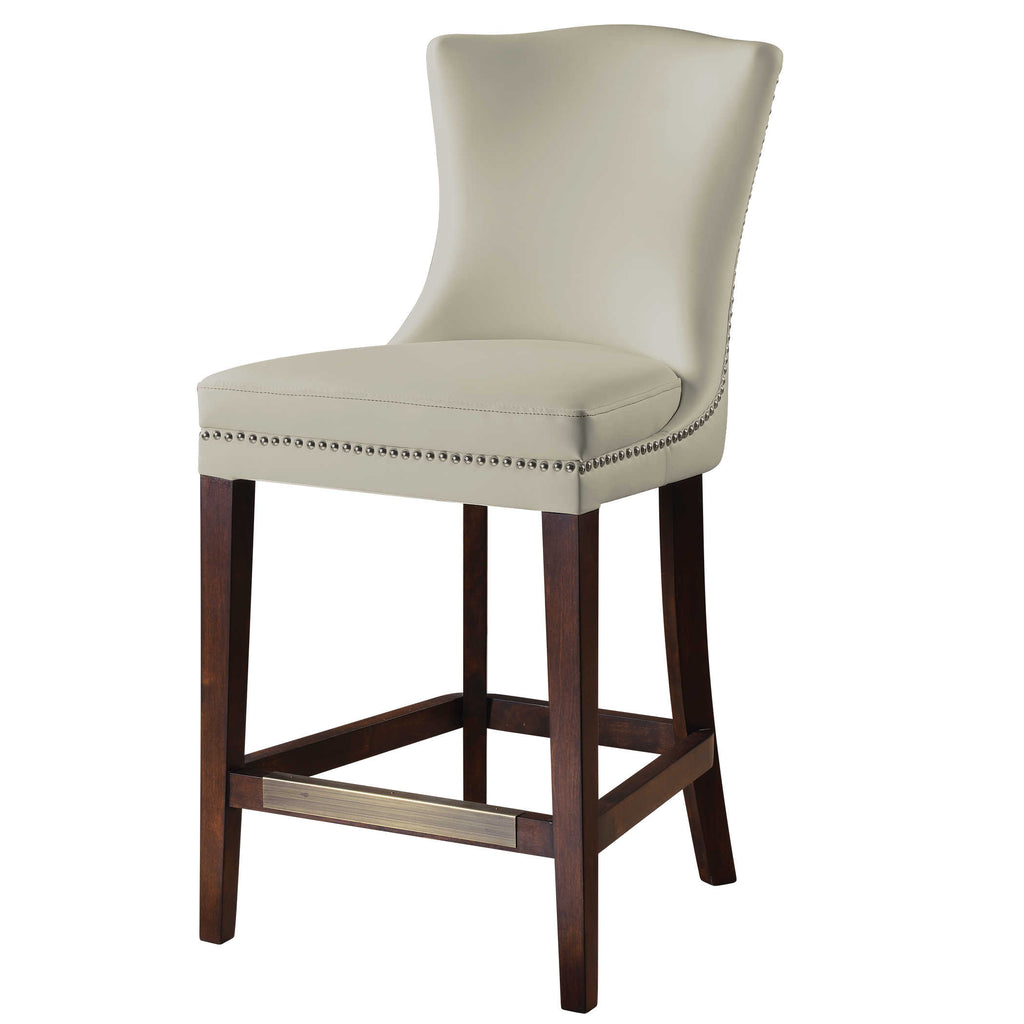 Dariela White Counter Stool - Bombay Mercantile