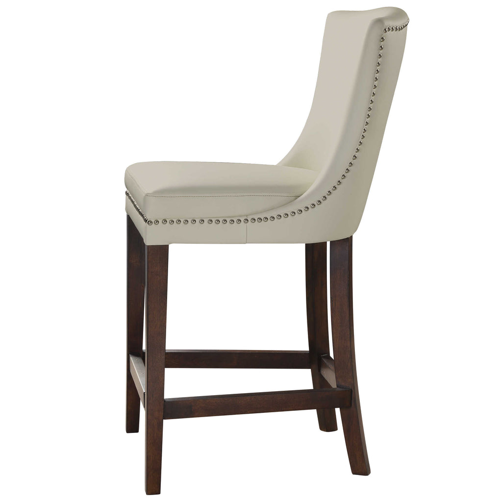 Dariela White Counter Stool - Bombay Mercantile