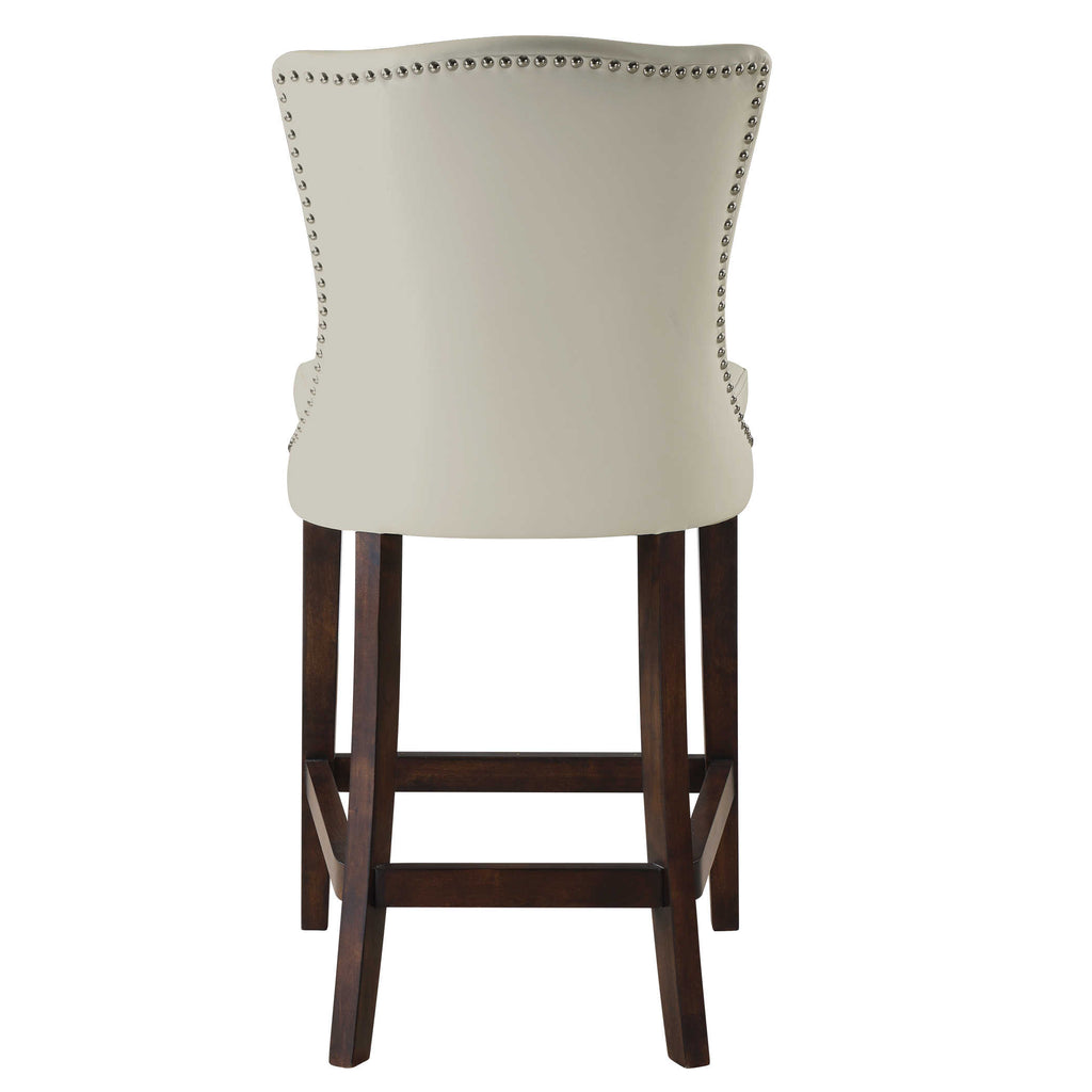 Dariela White Counter Stool - Bombay Mercantile