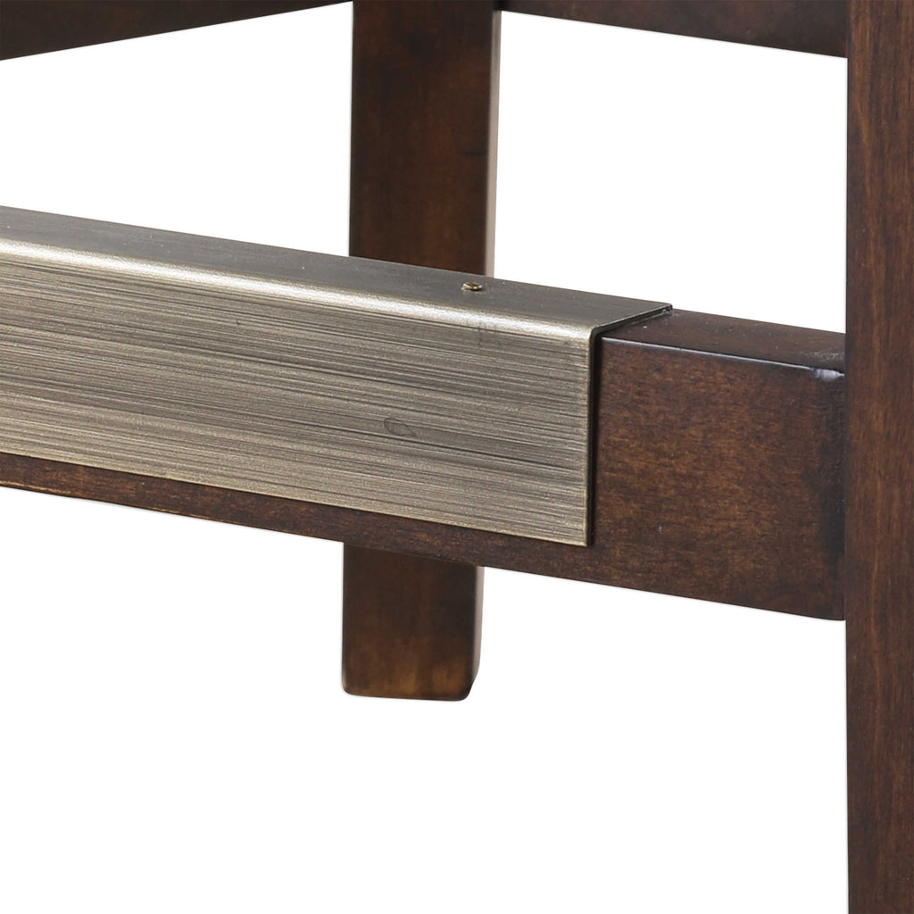 Dariela White Counter Stool - Bombay Mercantile