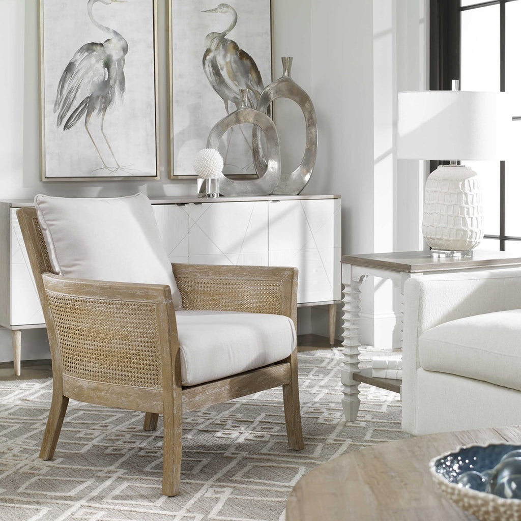 Encore Natural Armchair - Bombay Mercantile