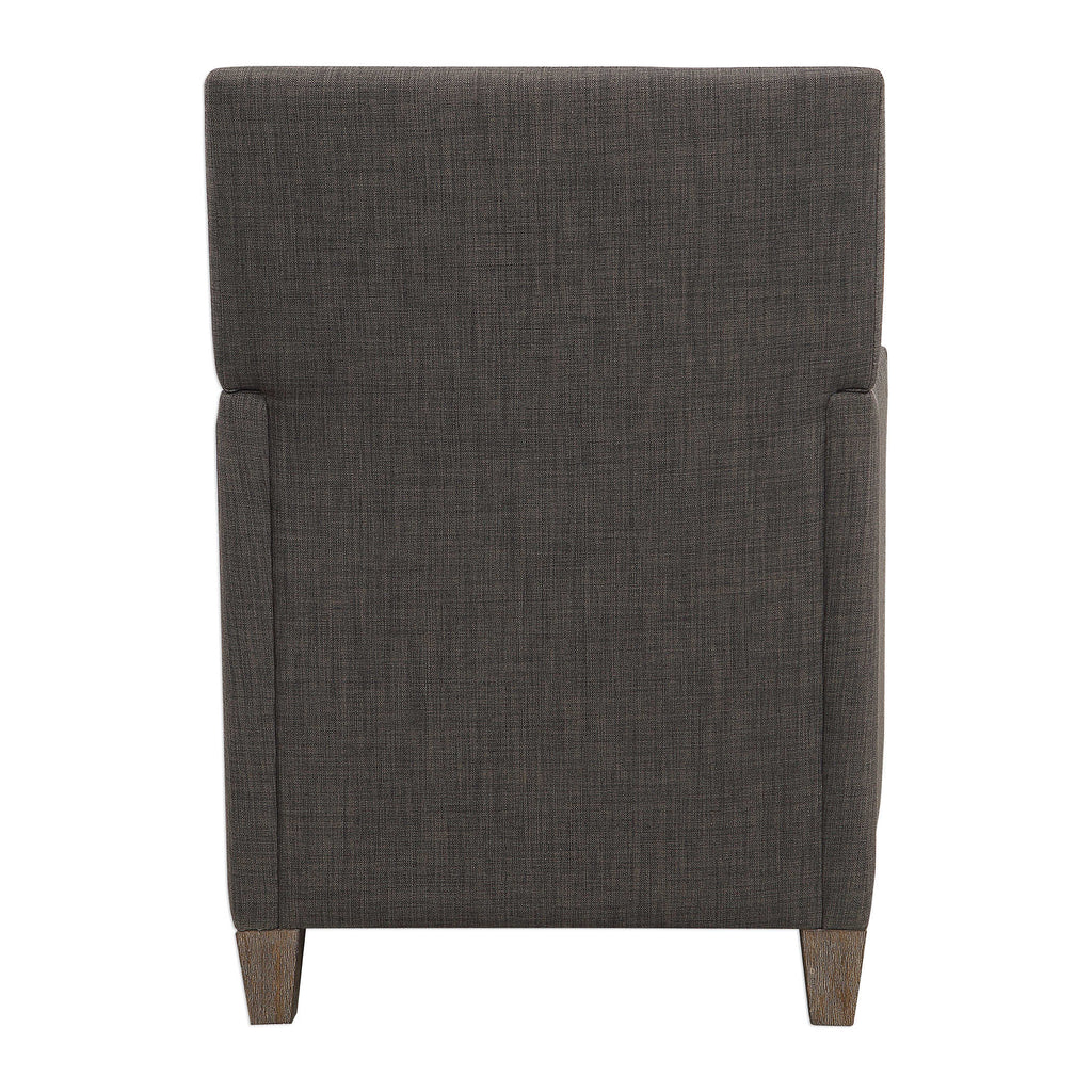 Darick Charcoal Armchair - Bombay Mercantile