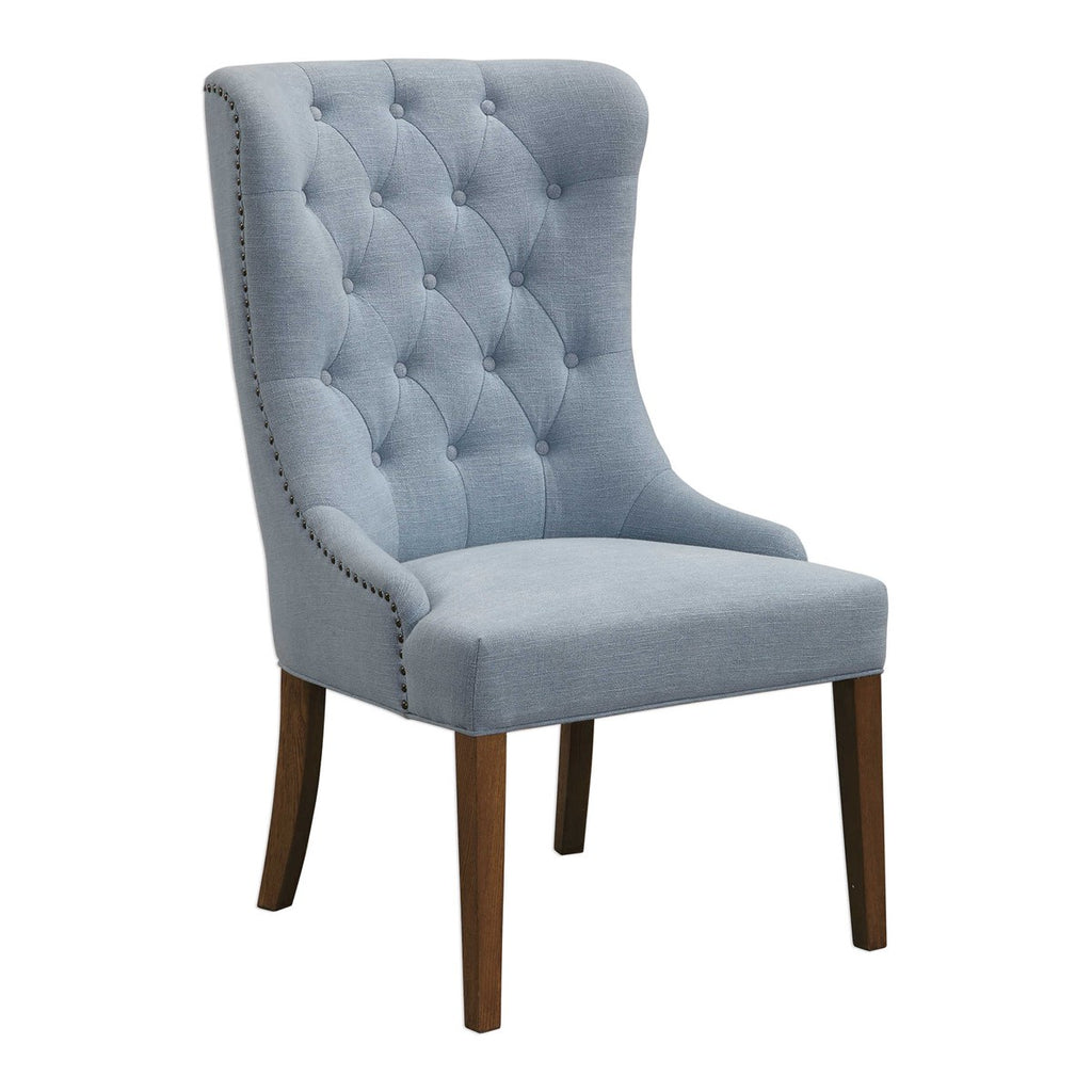 Rioni Tufted Wing Chair - Bombay Mercantile