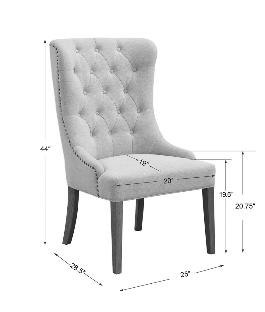 Rioni Tufted Wing Chair - Bombay Mercantile