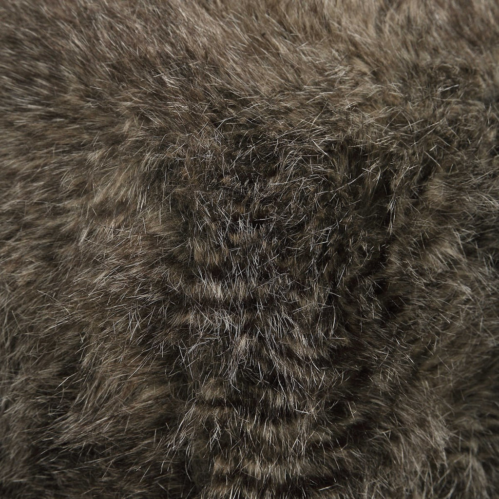 Jayna Fur Ottoman - Bombay Mercantile