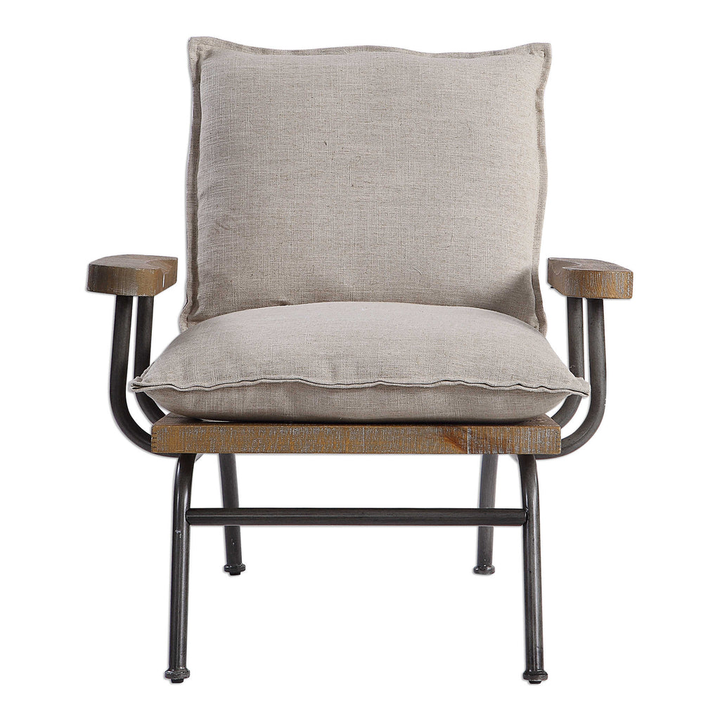 Declan Industrial Accent Chair - Bombay Mercantile