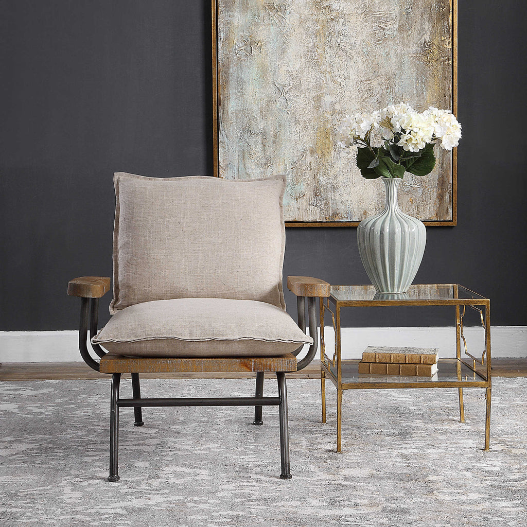 Declan Industrial Accent Chair - Bombay Mercantile