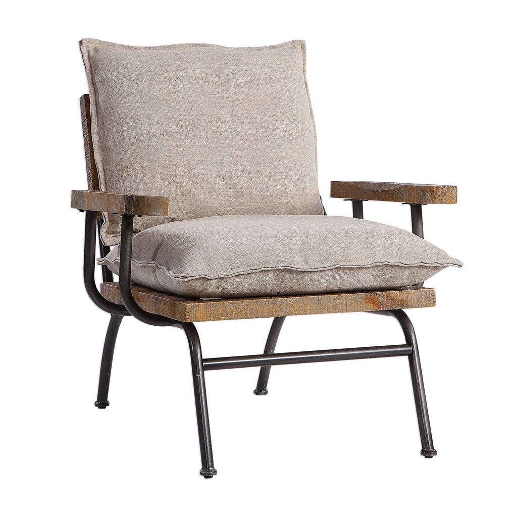 Declan Industrial Accent Chair - Bombay Mercantile