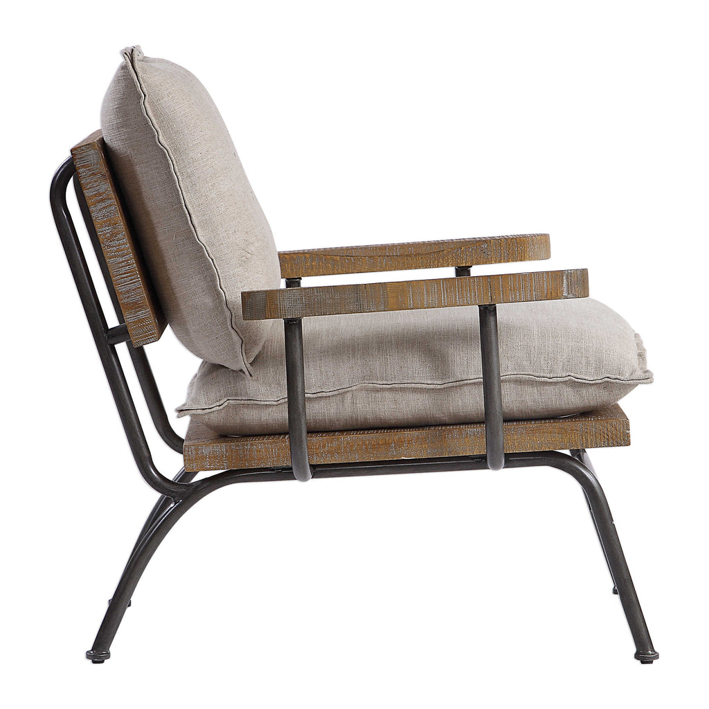 Declan Industrial Accent Chair - Bombay Mercantile
