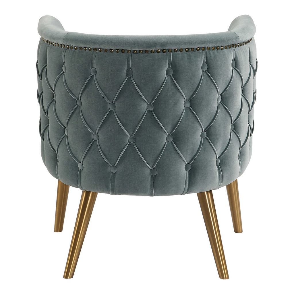 Haider Gray Accent Chair - Bombay Mercantile