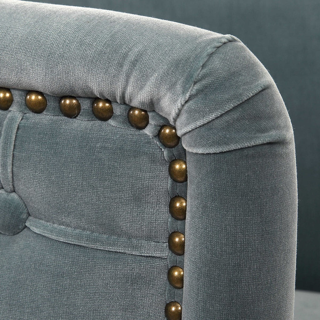 Haider Gray Accent Chair - Bombay Mercantile