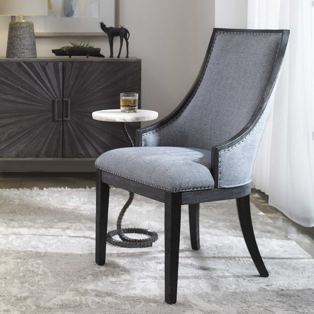 Janis Ebony Accent Chair - Bombay Mercantile