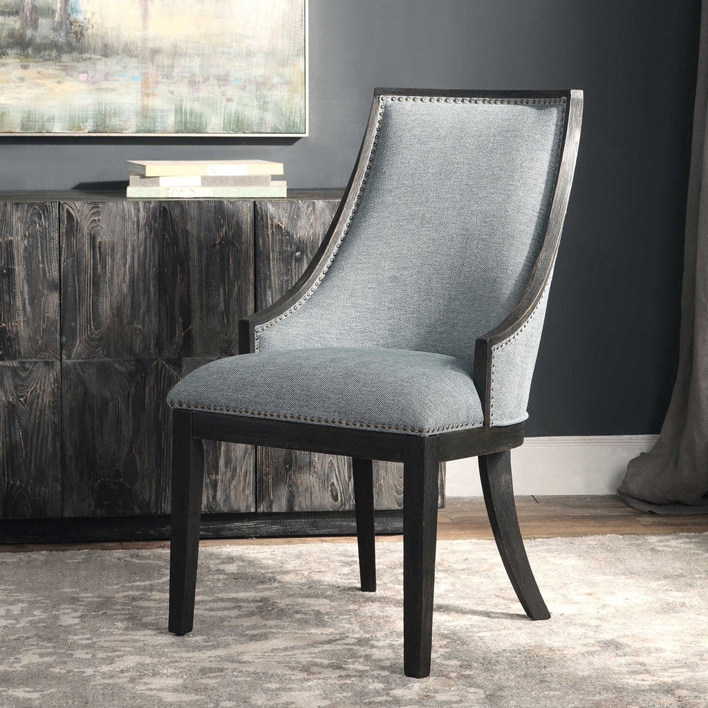 Janis Ebony Accent Chair - Bombay Mercantile