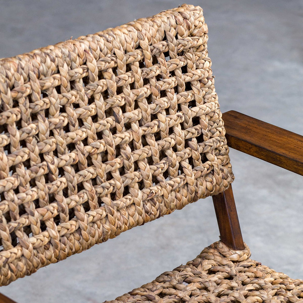 Rehema Natural Woven Accent Chair - Bombay Mercantile