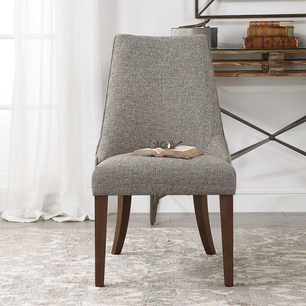 Daxton Earth Tone Armless Chair - Bombay Mercantile