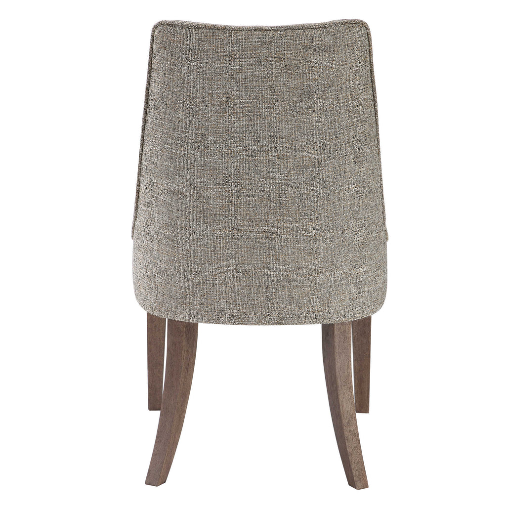 Daxton Earth Tone Armless Chair - Bombay Mercantile