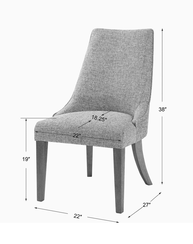 Daxton Earth Tone Armless Chair - Bombay Mercantile
