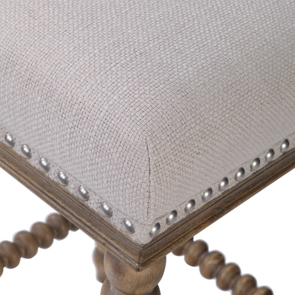 Pryce Wooden Counter Stool - Bombay Mercantile