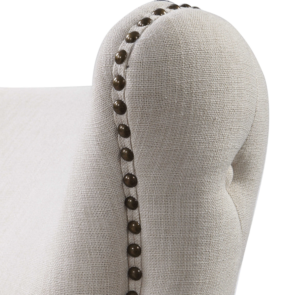 Donya Cream Accent Chair - Bombay Mercantile