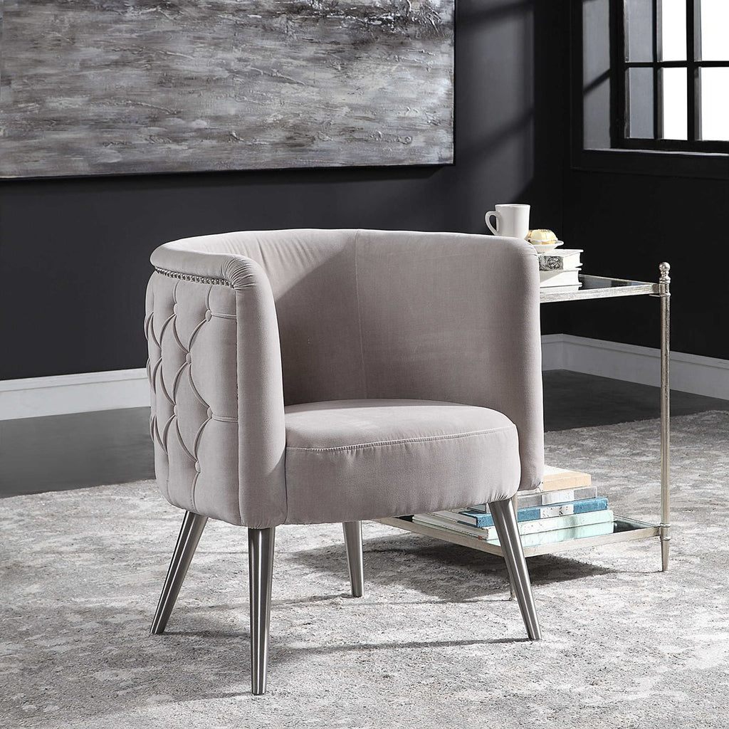 Haider Tufted Accent Chair - Bombay Mercantile
