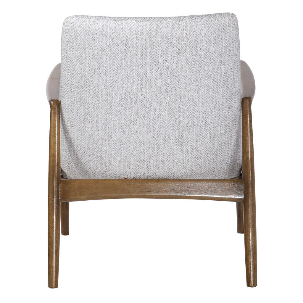 Bev White Accent Chair - Bombay Mercantile