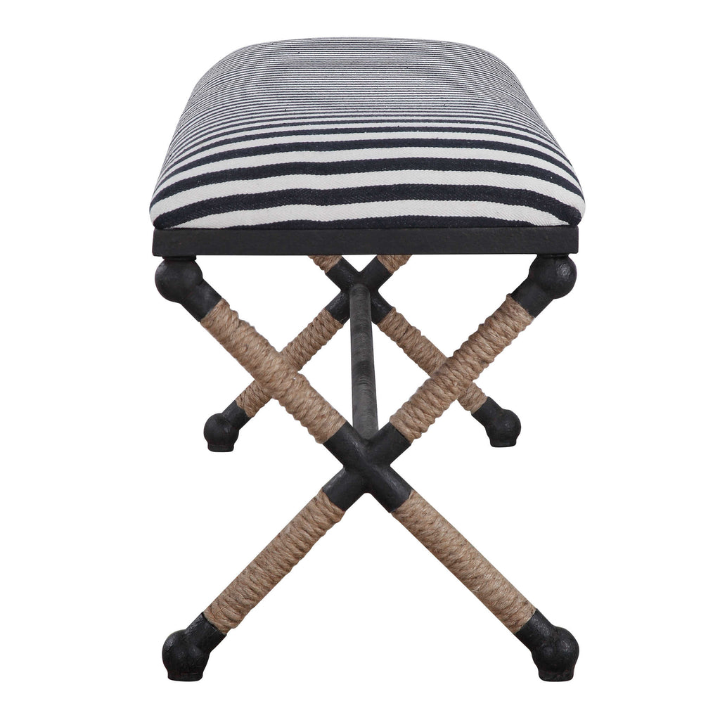 Braddock Striped Bench - Bombay Mercantile