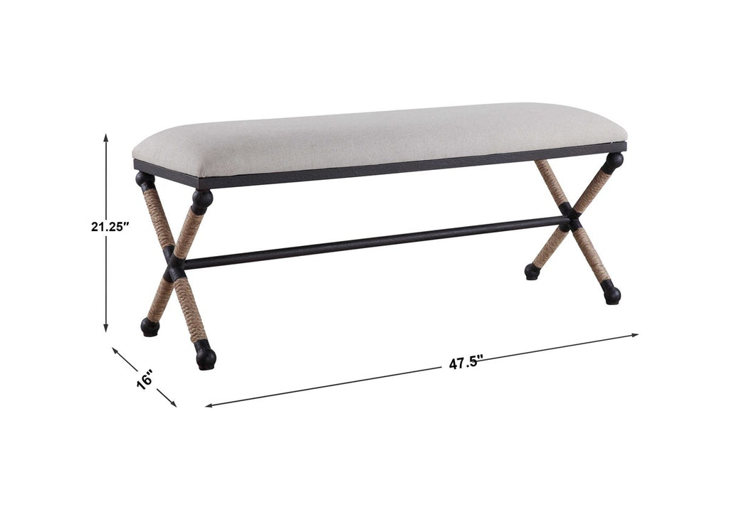 Firth Oatmeal Bench - Bombay Mercantile