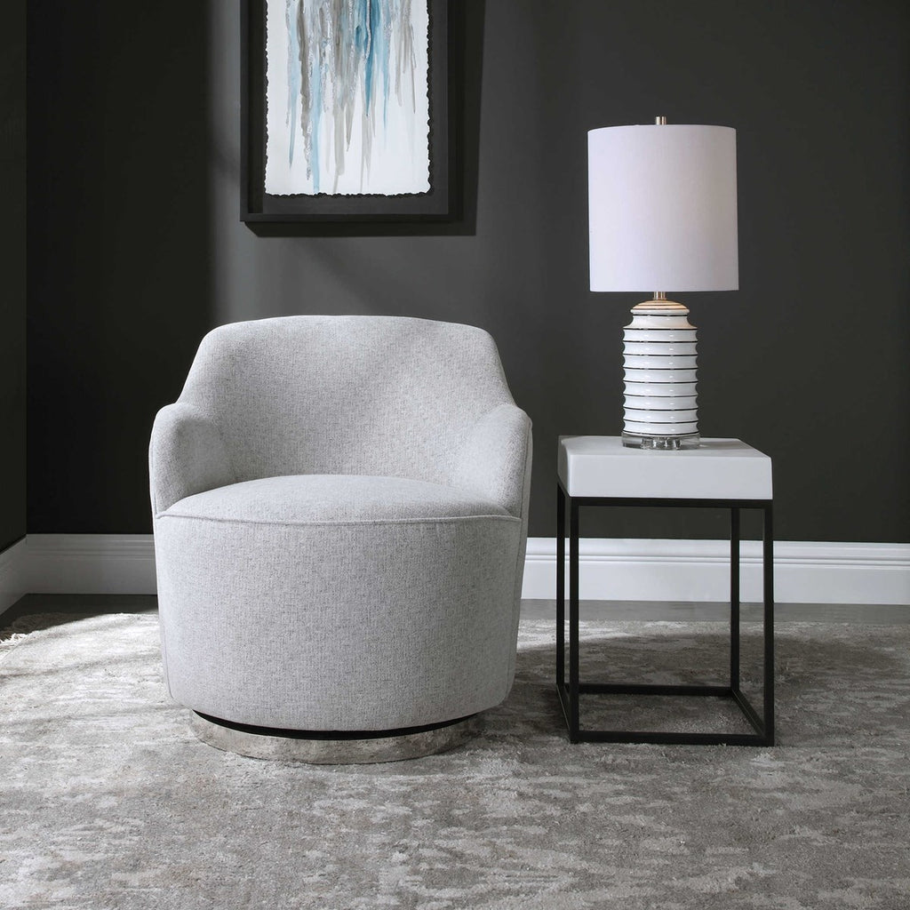 Hobart Casual Swivel Chair - Bombay Mercantile