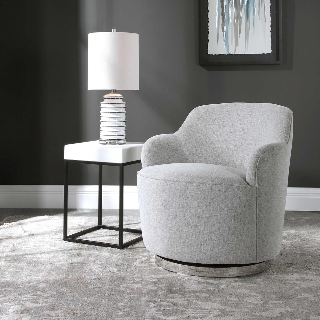 Hobart Casual Swivel Chair - Bombay Mercantile