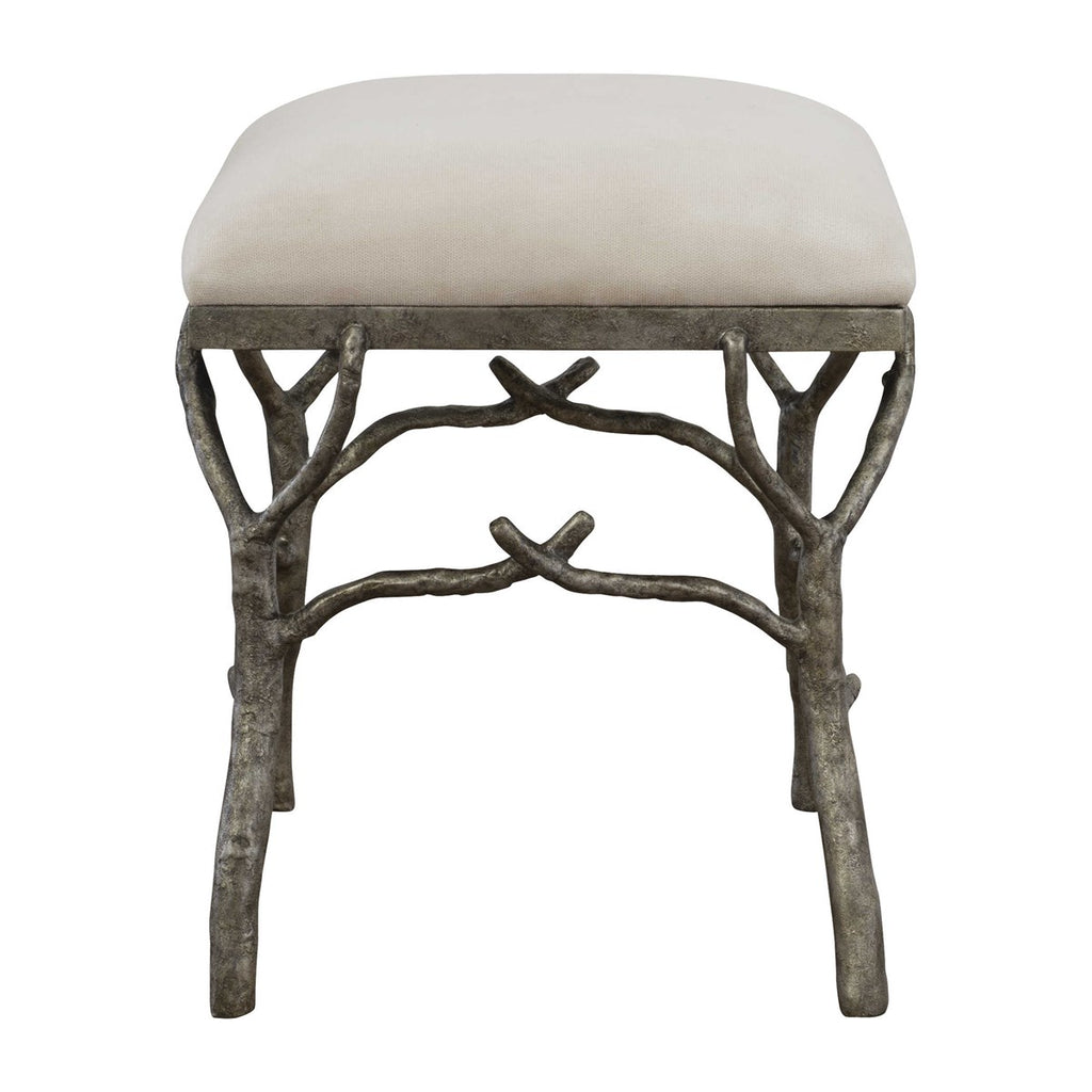 Lismore Small Fabric Bench - Bombay Mercantile