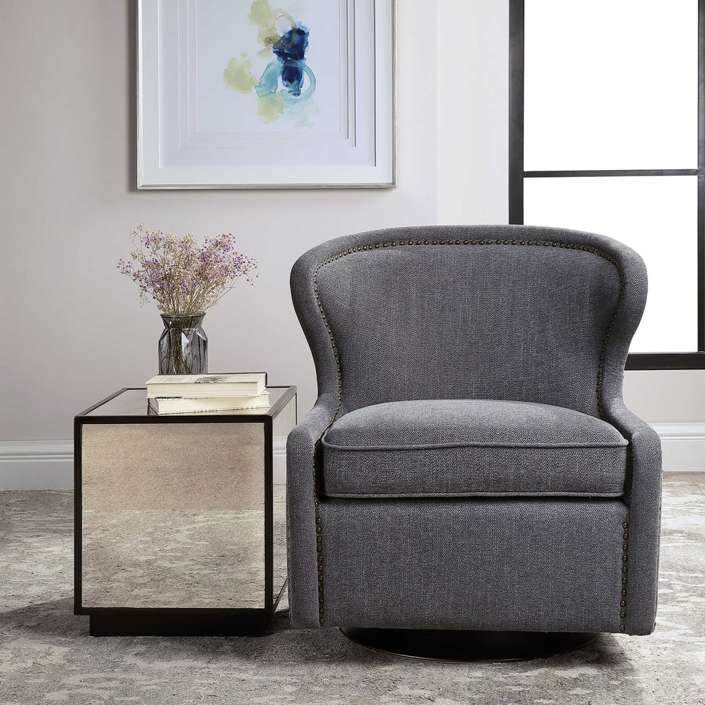 Biscay Swivel Chair - Bombay Mercantile