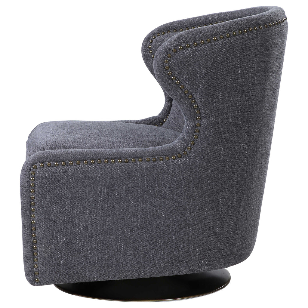 Biscay Swivel Chair - Bombay Mercantile