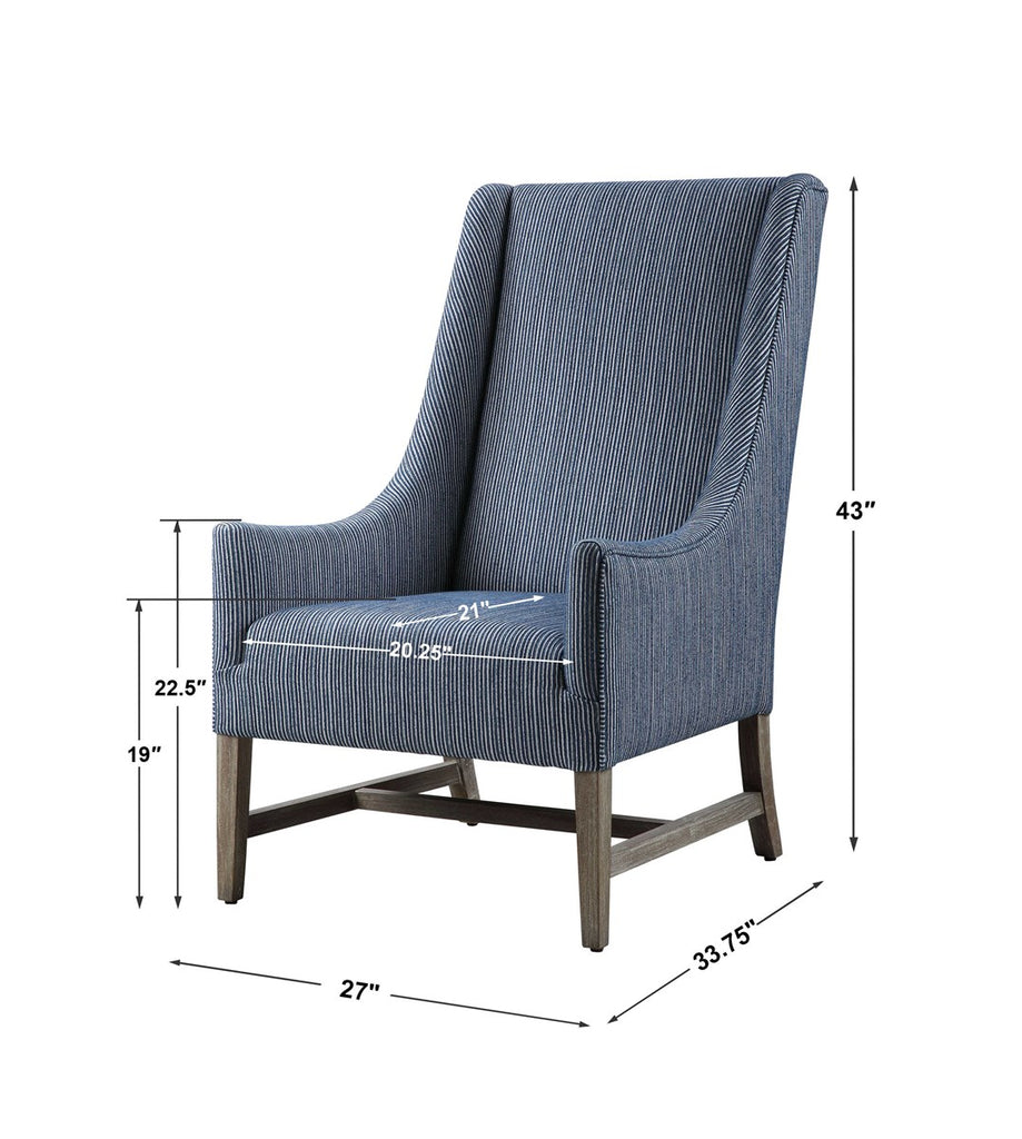 Galiot Wingback Accent Chair - Bombay Mercantile