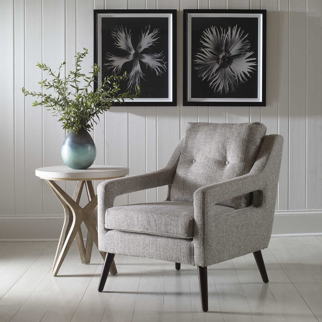 O'Brien Neutral Armchair - Bombay Mercantile